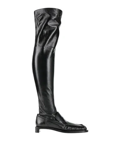 Jil Sander Woman Boot Black Size 8 Leather