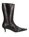 Jil Sander Woman Boot Black Size 8 Leather