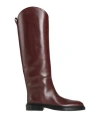 Jil Sander Woman Boot Brown Size 5 Leather