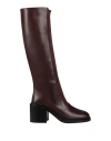 Jil Sander Woman Boot Dark Brown Size 8 Soft Leather