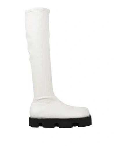 Jil Sander Woman Boot White Size 6 Textile Fibers