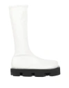 Jil Sander Woman Boot White Size 7 Leather