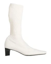 Jil Sander Woman Boot White Size 8 Textile Fibers