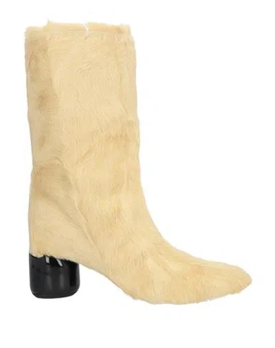 Jil Sander Woman Boot Yellow Size 8 Shearling