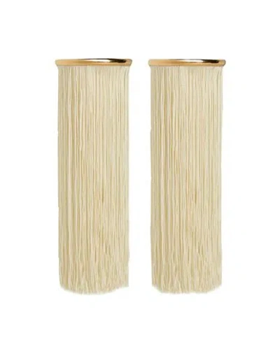 Jil Sander Woman Bracelet Ivory Size M Ecobrass, Viscose In White