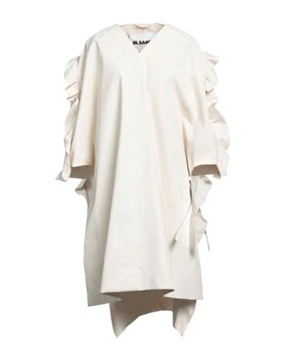 Jil Sander Woman Cape Beige Size 2 Cotton