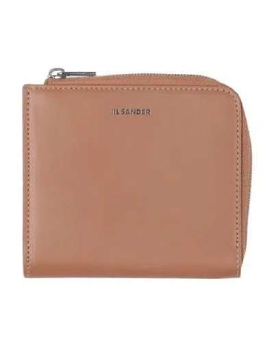 Jil Sander Woman Cardholder Brown Size - Leather