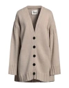Jil Sander Woman Cardigan Beige Size 4 Cashmere In Beige