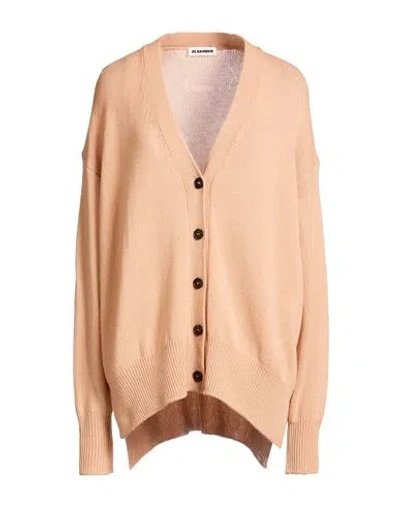 Jil Sander Woman Cardigan Blush Size L Cashmere In Orange