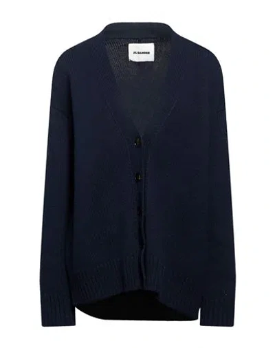 Jil Sander V-neck Knitted Cardigan In Black