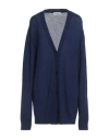 Jil Sander+ Woman Cardigan Navy Size 10 Wool In Blue
