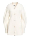 Jil Sander Woman Cardigan Off White Size 4 Wool