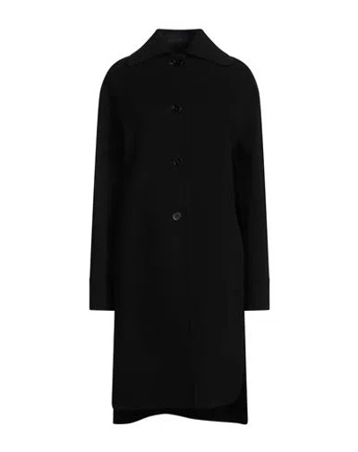 Jil Sander Woman Coat Black Size 4 Wool