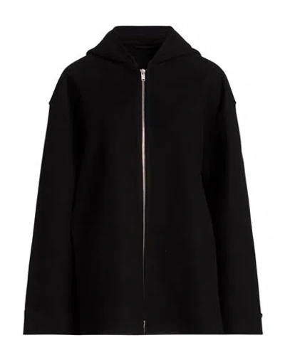 Jil Sander Woman Coat Black Size 4 Wool
