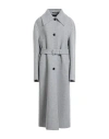Jil Sander Woman Coat Light Grey Size 4 Virgin Wool In Gray