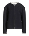 Jil Sander Woman Coat Midnight Blue Size 6 Wool In Blue