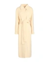 Jil Sander Woman Coat Light Yellow Size 4 Virgin Wool In Yellow