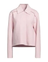 Jil Sander Woman Coat Pink Size 4 Wool In Pink