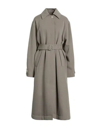 Jil Sander+ Woman Coat Sage Green Size L Virgin Wool