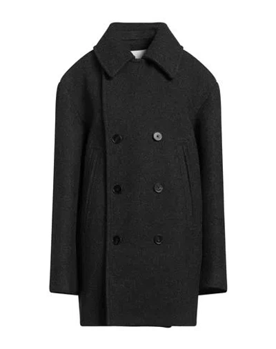 Jil Sander+ Woman Coat Steel Grey Size 10 Wool