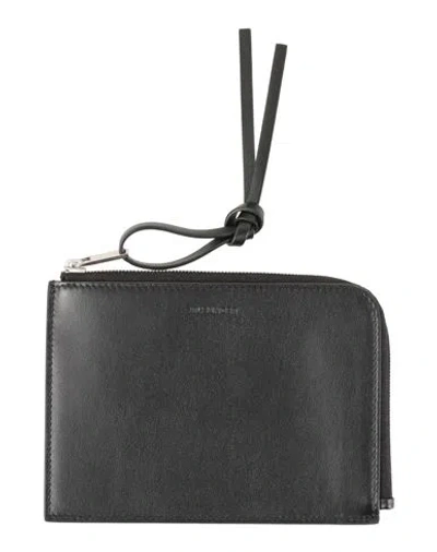 Jil Sander Woman Coin Purse Black Size - Leather