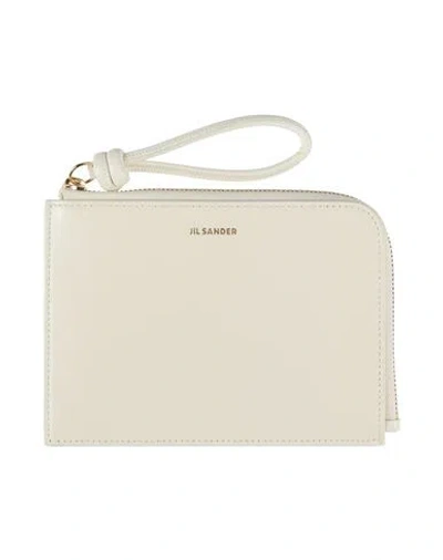 Jil Sander Woman Coin Purse Ivory Size - Leather In White