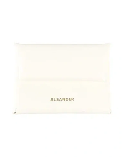 Jil Sander Woman Coin Purse Ivory Size - Ovine Leather In White