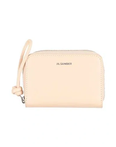 Jil Sander Woman Coin Purse Light Pink Size - Cow Leather