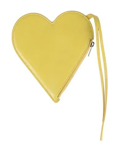 Jil Sander Woman Coin Purse Lime Green Size - Ovine Leather
