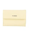 Jil Sander Woman Coin Purse Pastel Yellow Size - Leather