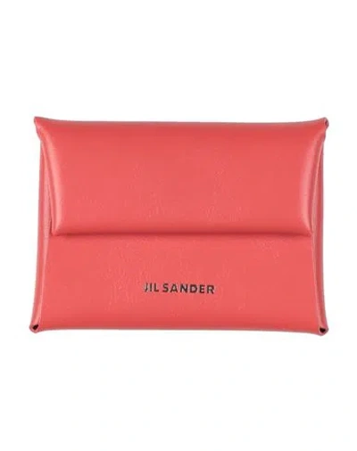 Jil Sander Woman Coin Purse Tomato Red Size - Leather