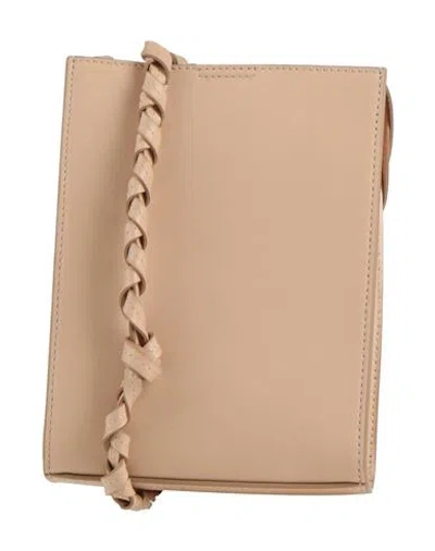Jil Sander Woman Cross-body Bag Beige Size - Calfskin