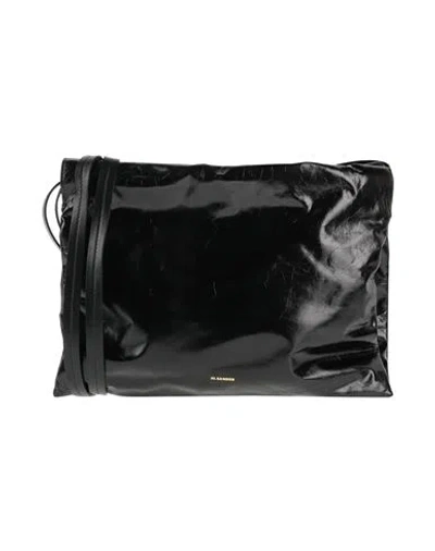 Jil Sander Woman Cross-body Bag Black Size - Cow Leather In Black