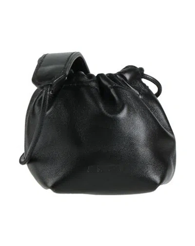 JIL SANDER JIL SANDER WOMAN CROSS-BODY BAG BLACK SIZE - LEATHER