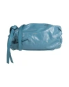 Jil Sander Woman Cross-body Bag Blue Size - Cow Leather In Blue