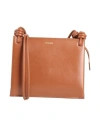 Jil Sander Giro Logo-embossed Shoulder Abg In Brown