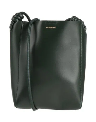 Jil Sander Woman Cross-body Bag Dark Green Size - Calfskin In Green