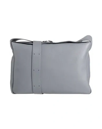 Jil Sander Woman Cross-body Bag Grey Size - Leather In Gray