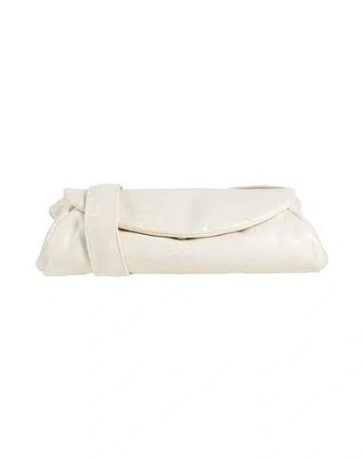 JIL SANDER JIL SANDER WOMAN CROSS-BODY BAG IVORY SIZE - COW LEATHER