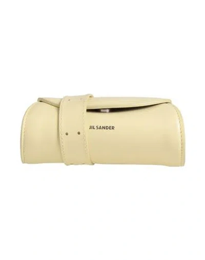 Jil Sander Woman Cross-body Bag Pastel Yellow Size - Leather