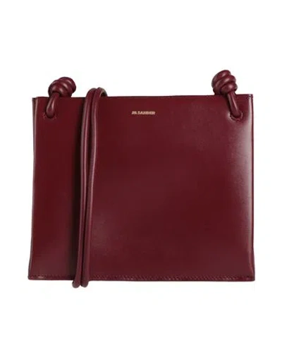 Jil Sander Woman Cross-body Bag Plum Size - Calfskin In Purple