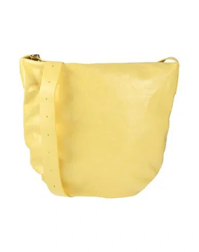 Jil Sander Woman Cross-body Bag Yellow Size - Calfskin In Yellow