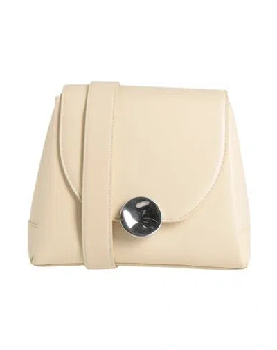 Jil Sander Woman Cross-body Bag Beige Size - Calfskin