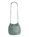 Jil Sander Woman Cross-body Bag Green Size - Calfskin