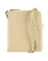Jil Sander Woman Crossbody Wallet Sage Green Size - Leather In Neutral