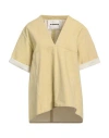 Jil Sander Woman Denim Shirt Mustard Size 10 Cotton In Yellow