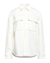 Jil Sander Woman Denim Shirt White Size Xl Cotton In White