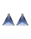 Jil Sander Woman Earrings Navy Size - Metal In Navy