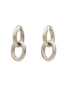 Jil Sander Woman Earrings Silver Size - Metal In Metallic