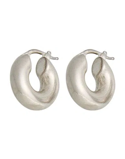 Jil Sander Woman Earrings Silver Size - Silver In Metallic